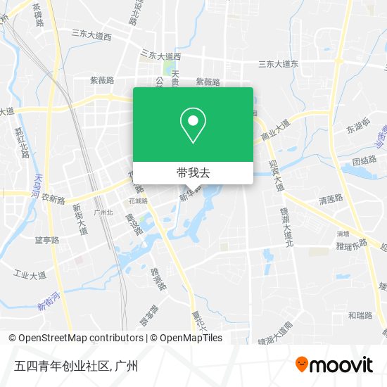 五四青年创业社区地图