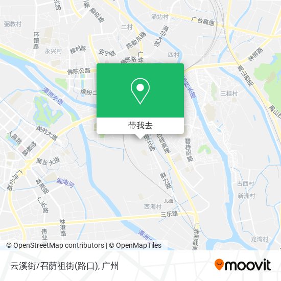 云溪街/召荫祖街(路口)地图
