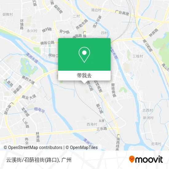 云溪街/召荫祖街(路口)地图