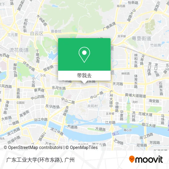 广东工业大学(环市东路)地图