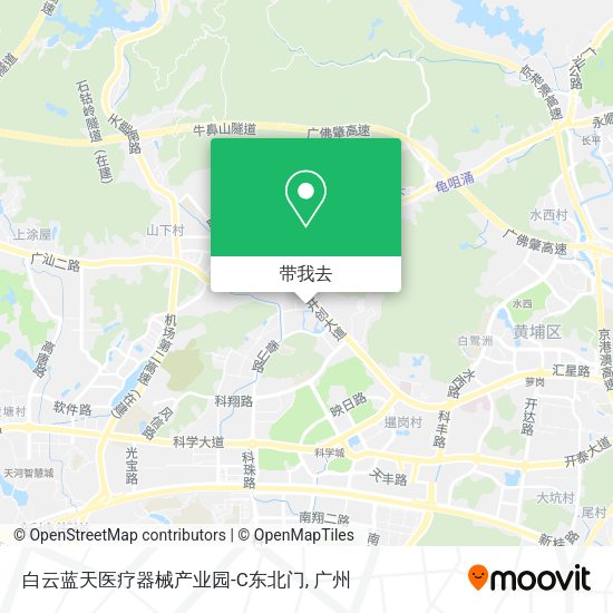 白云蓝天医疗器械产业园-C东北门地图