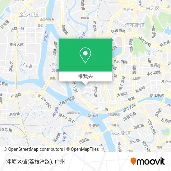泮塘老铺(荔枝湾路)地图
