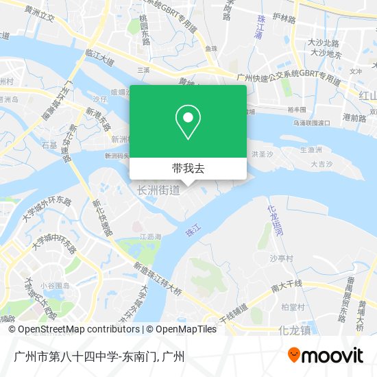 广州市第八十四中学-东南门地图