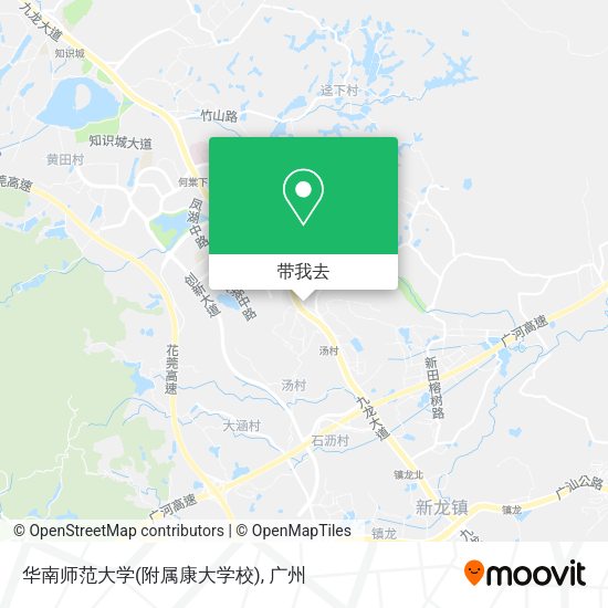 华南师范大学(附属康大学校)地图