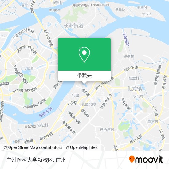 广州医科大学新校区地图