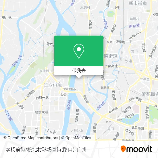 李柌前街/松北村球场直街(路口)地图