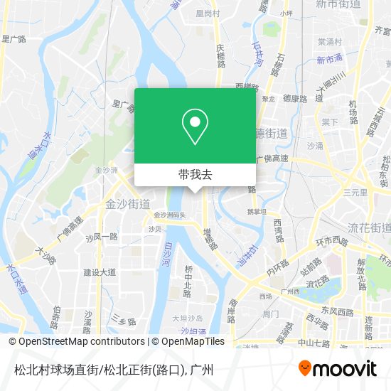 松北村球场直街/松北正街(路口)地图