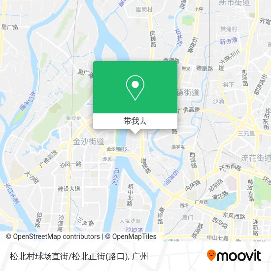 松北村球场直街/松北正街(路口)地图