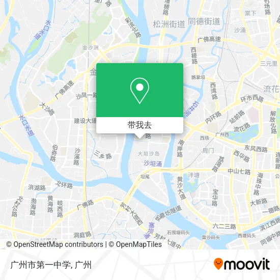 广州市第一中学地图