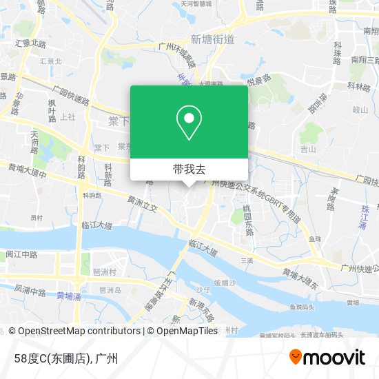 58度C(东圃店)地图