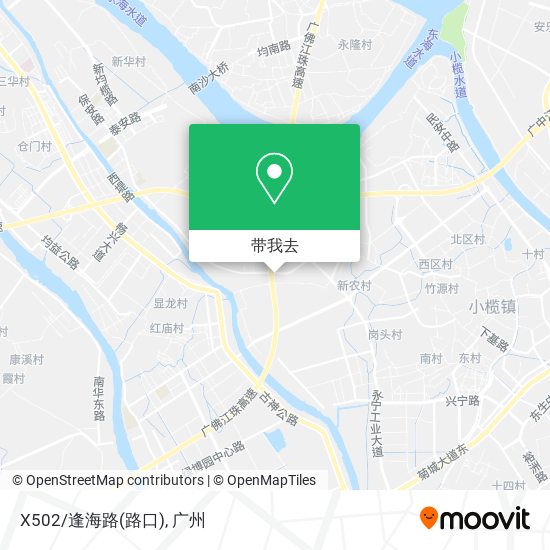 X502/逢海路(路口)地图