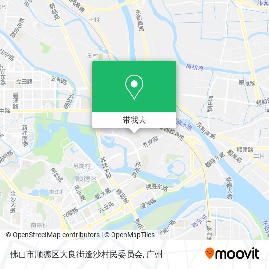 佛山市顺德区大良街逢沙村民委员会地图