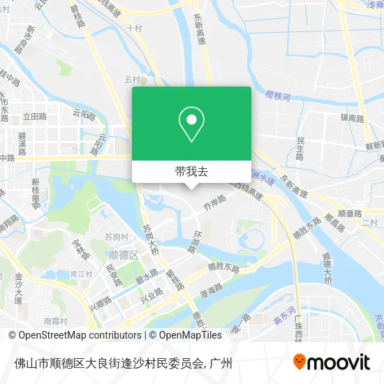 佛山市顺德区大良街逢沙村民委员会地图