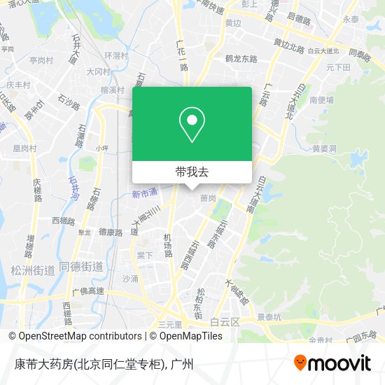 康芾大药房(北京同仁堂专柜)地图