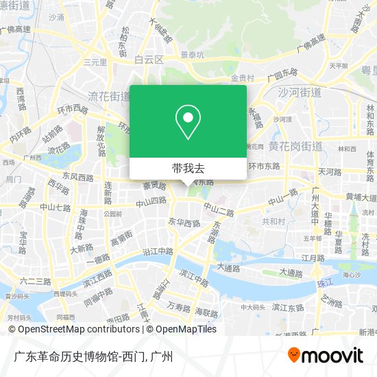 广东革命历史博物馆-西门地图