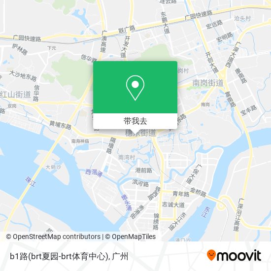 b1路(brt夏园-brt体育中心)地图