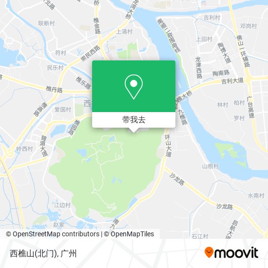 西樵山(北门)地图