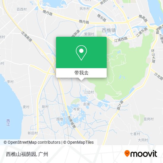 西樵山福荫园地图