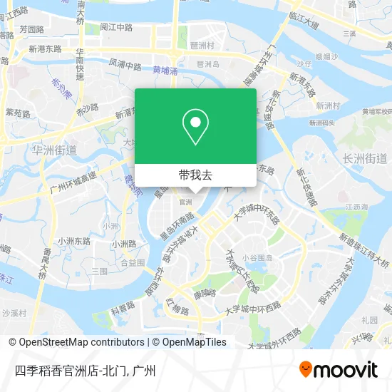 四季稻香官洲店-北门地图