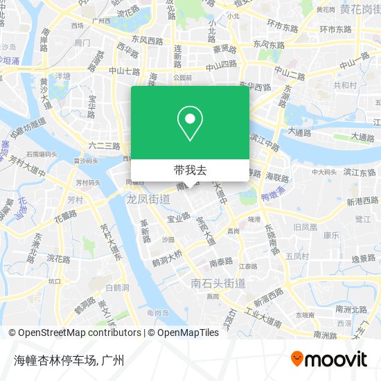 海幢杏林停车场地图