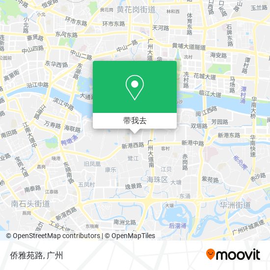 侨雅苑路地图