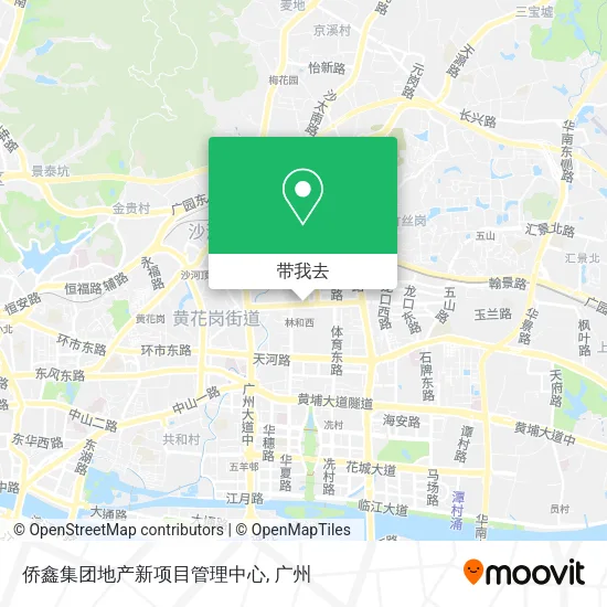 侨鑫集团地产新项目管理中心地图