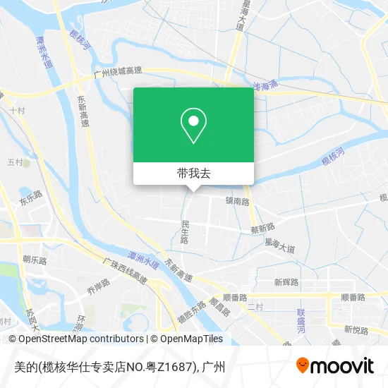 美的(榄核华仕专卖店NO.粤Z1687)地图