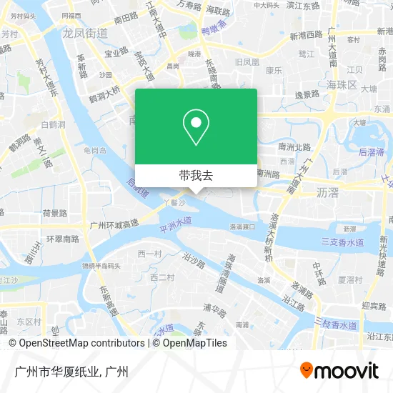 广州市华厦纸业地图