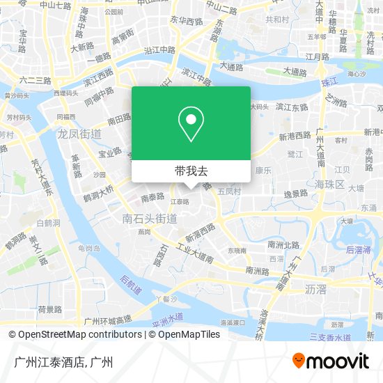 广州江泰酒店地图
