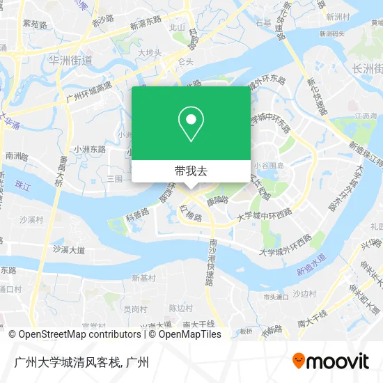 广州大学城清风客栈地图
