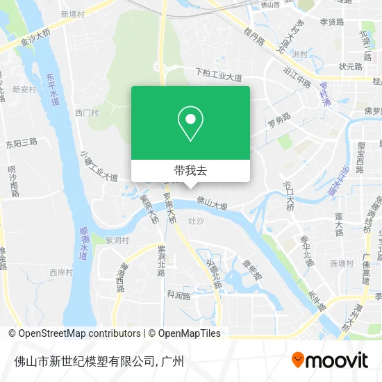 佛山市新世纪模塑有限公司地图