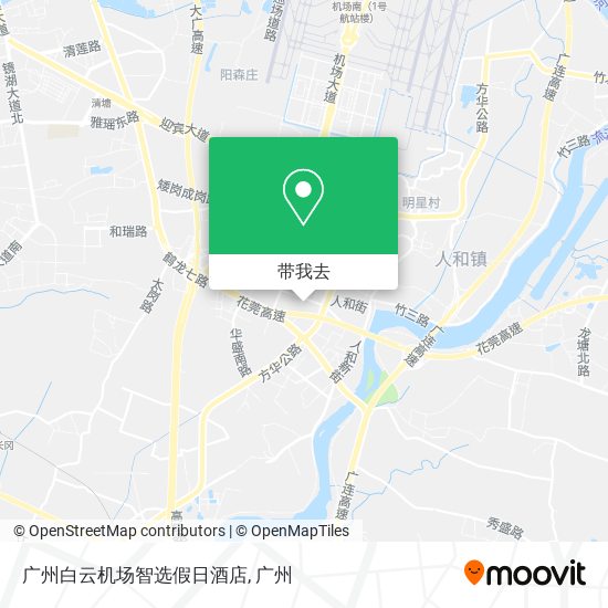 广州白云机场智选假日酒店地图