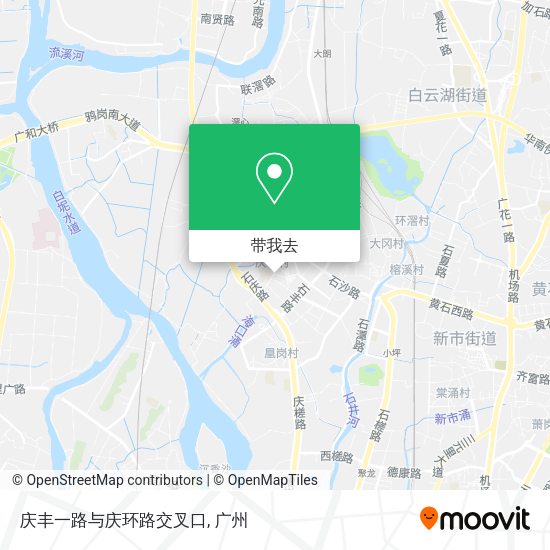 庆丰一路与庆环路交叉口地图