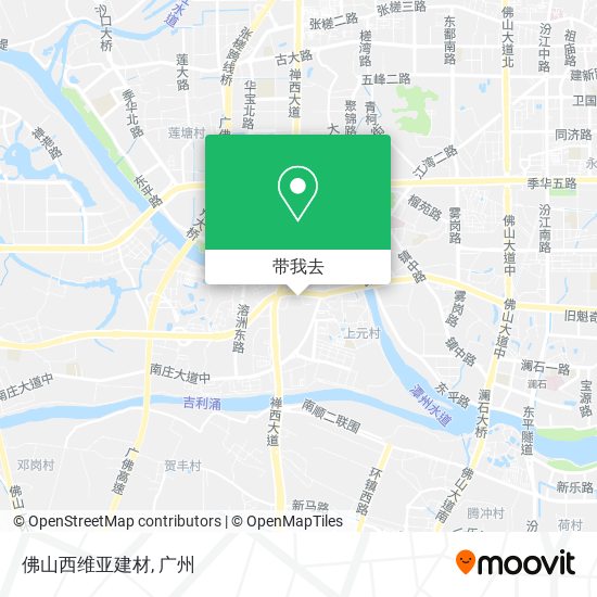 佛山西维亚建材地图