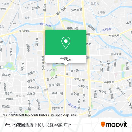 希尔顿花园酒店中餐厅龙庭华宴地图