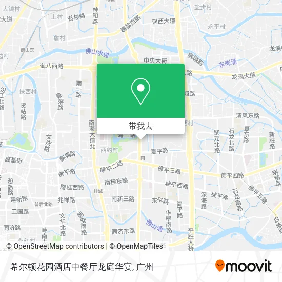 希尔顿花园酒店中餐厅龙庭华宴地图