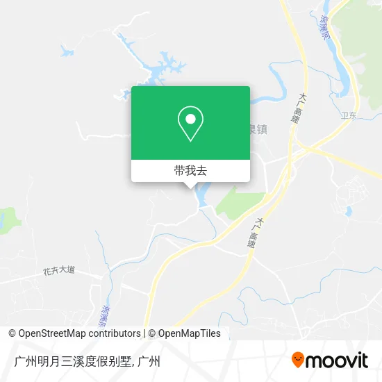 广州明月三溪度假别墅地图
