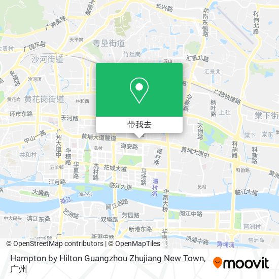 Hampton by Hilton Guangzhou Zhujiang New Town地图