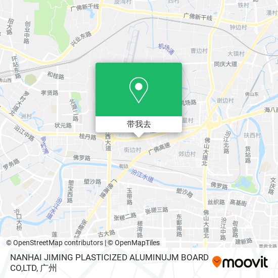 NANHAI JIMING PLASTICIZED ALUMINUJM BOARD CO,LTD地图