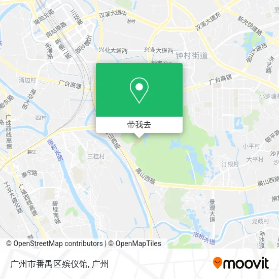 广州市番禺区殡仪馆地图