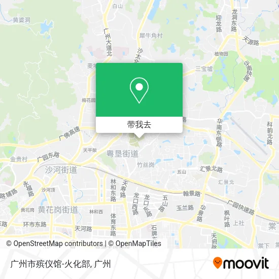 广州市殡仪馆-火化部地图