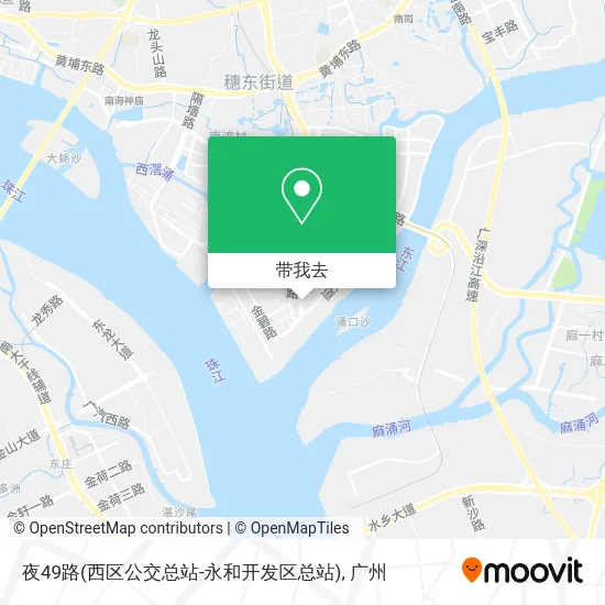 夜49路(西区公交总站-永和开发区总站)地图