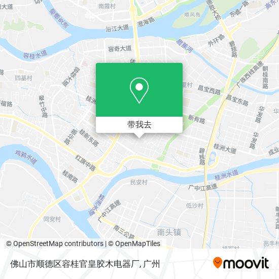 佛山市顺德区容桂官皇胶木电器厂地图