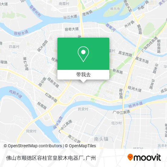 佛山市顺德区容桂官皇胶木电器厂地图