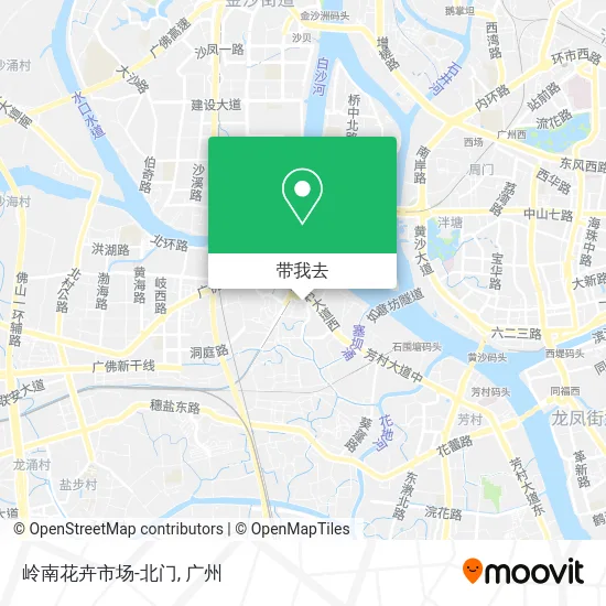 岭南花卉市场-北门地图
