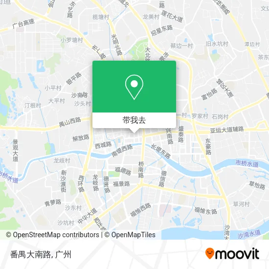 番禺大南路地图