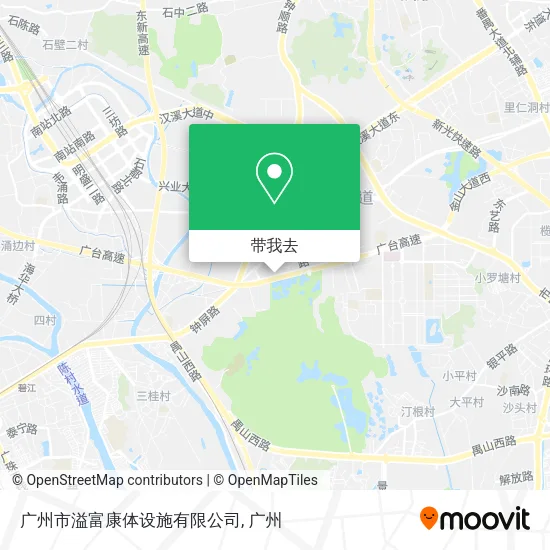 广州市溢富康体设施有限公司地图
