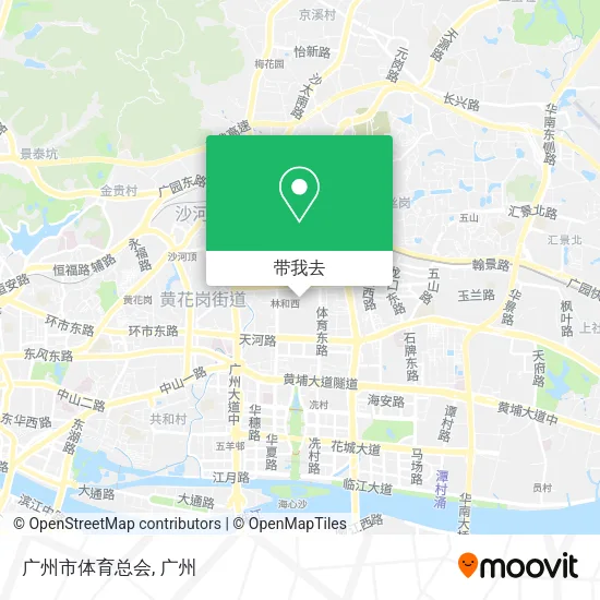 广州市体育总会地图