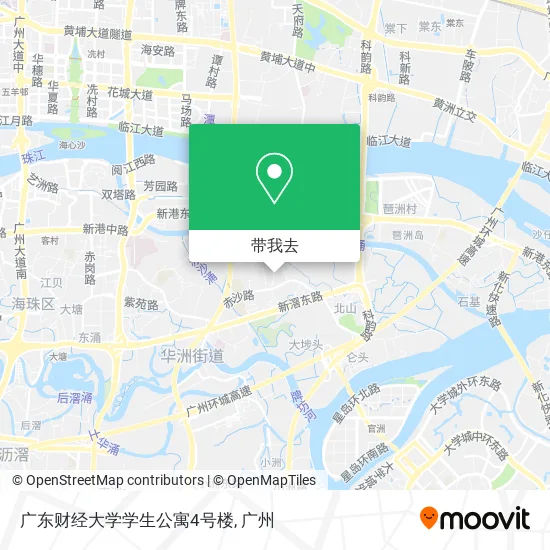 广东财经大学学生公寓4号楼地图