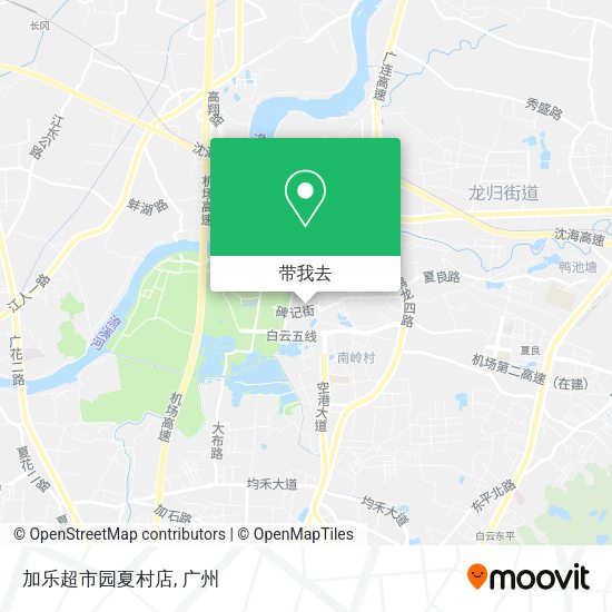 加乐超市园夏村店地图